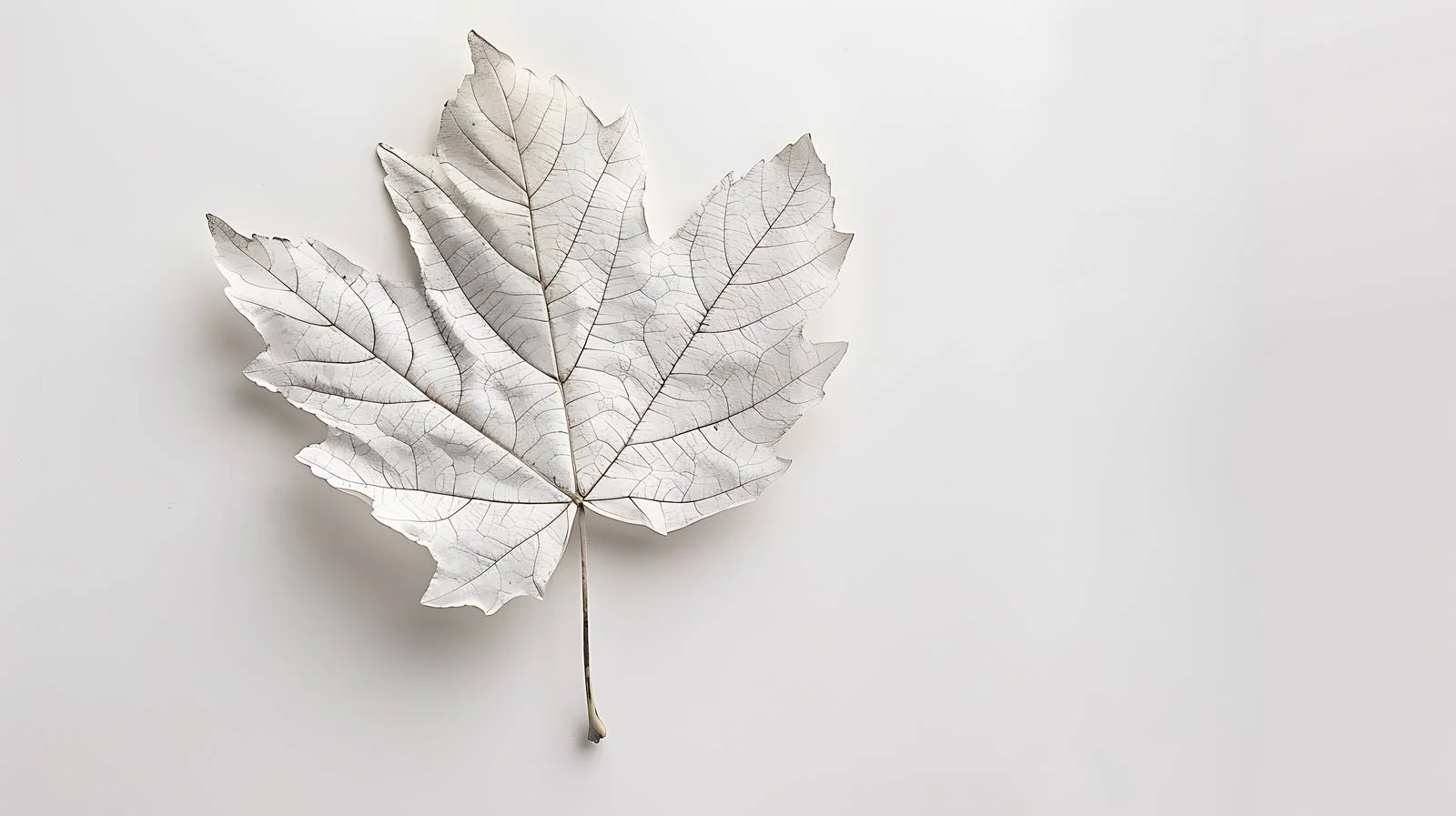White Painted Autumn Leaf on Bright Background — free download from Dotvec