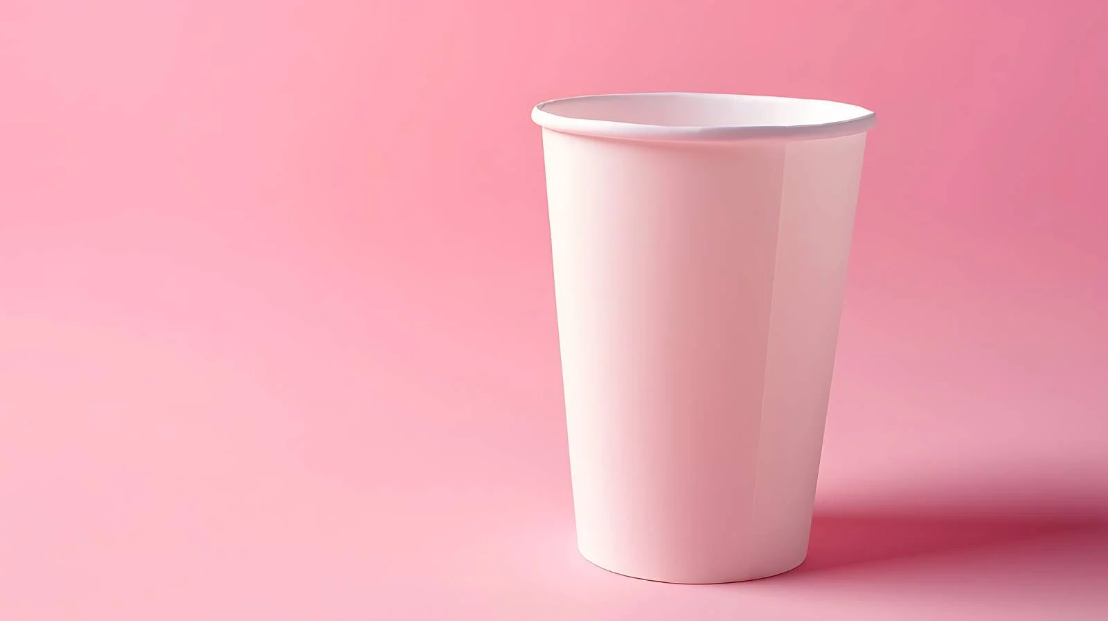 Pink Background White Paper Cup — free download from Dotvec