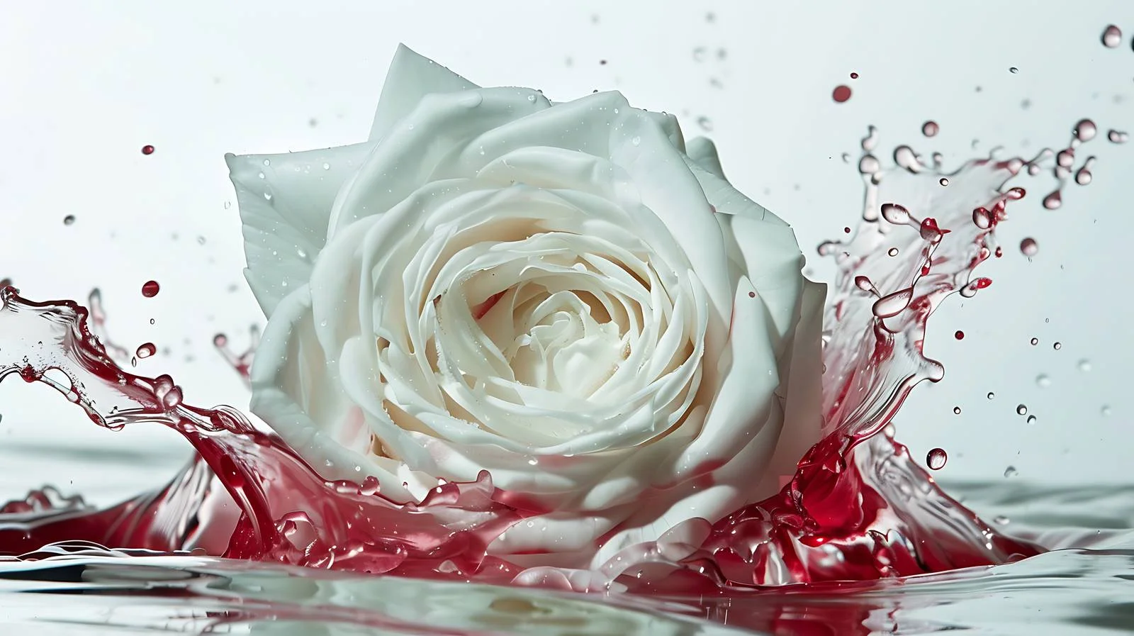 White Rose in Red Water — free download from Dotvec