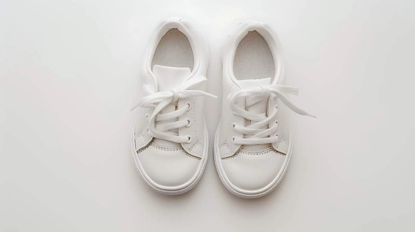 Stylish White Sneakers for Kids - Nordic Flat Lay — free download from Dotvec