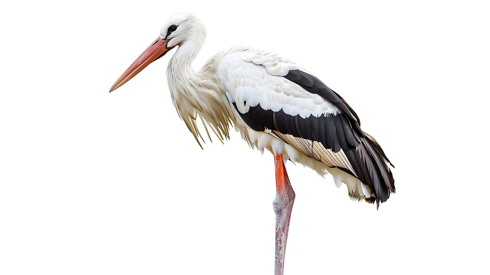 Majestic White Stork in Morning Sunlight — free download from Dotvec