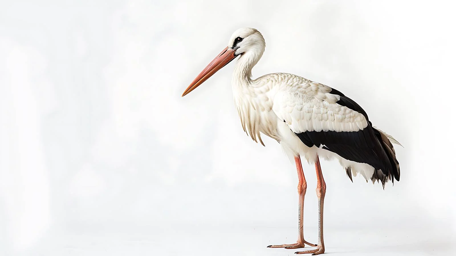 Elegant White Stork in Morning Sunshine — free download from Dotvec