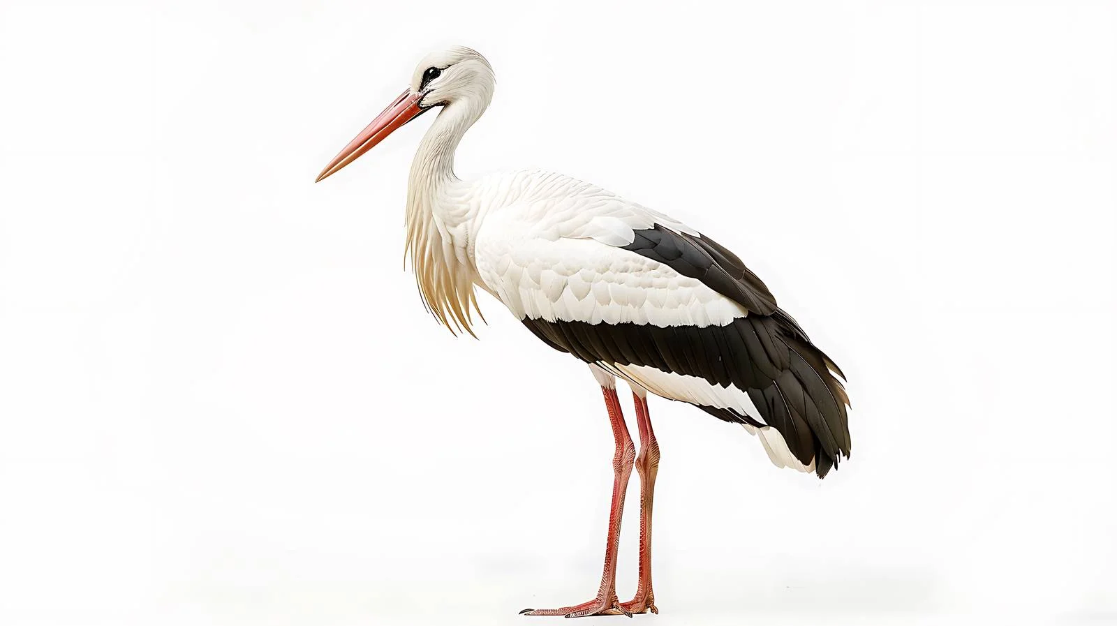 Majestic White Stork in Morning Light — free download from Dotvec