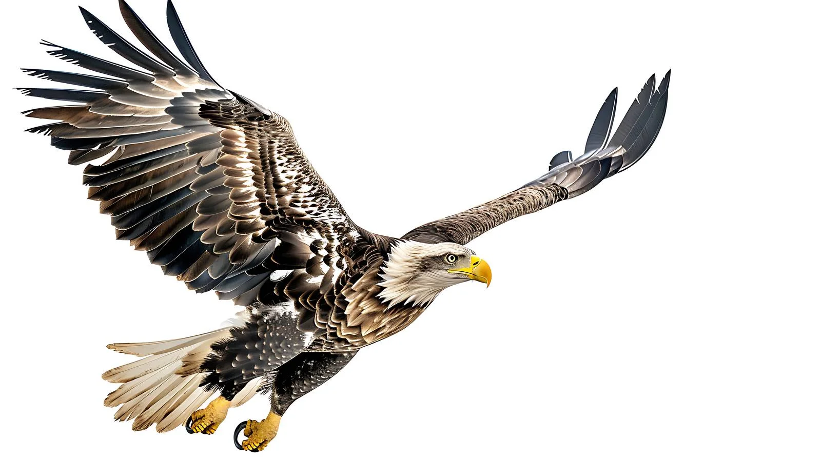 Majestic White-tailed Eagle Isolated on White — free download from Dotvec