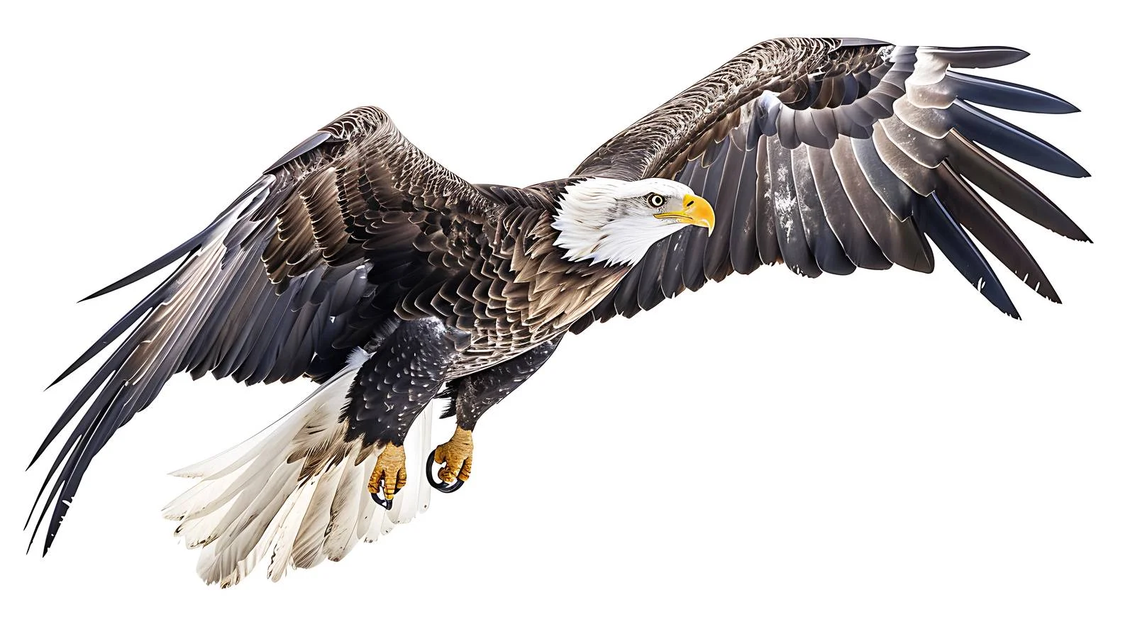 Majestic White-Tailed Eagle Isolation Portrait — free download from Dotvec