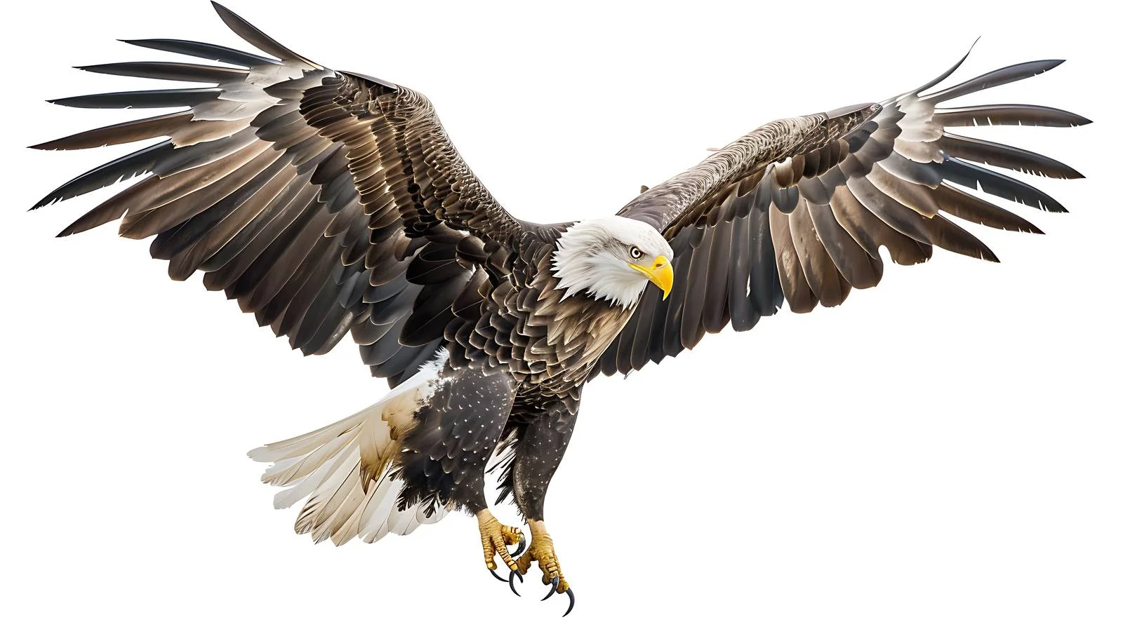 Isolated White-Tailed Eagle Portrait — free download from Dotvec