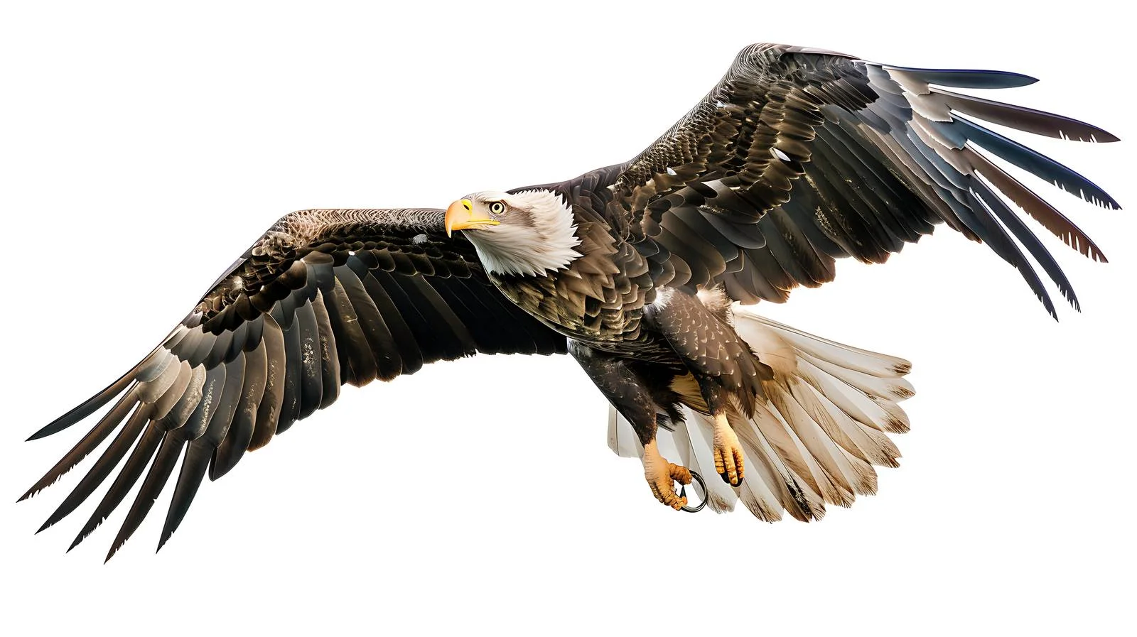 Majestic White-Tailed Eagle Isolated on White — free download from Dotvec