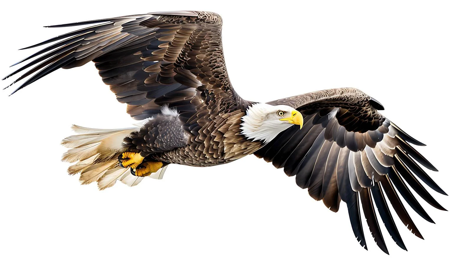 Majestic White-Tailed Eagle in Flight — free download from Dotvec
