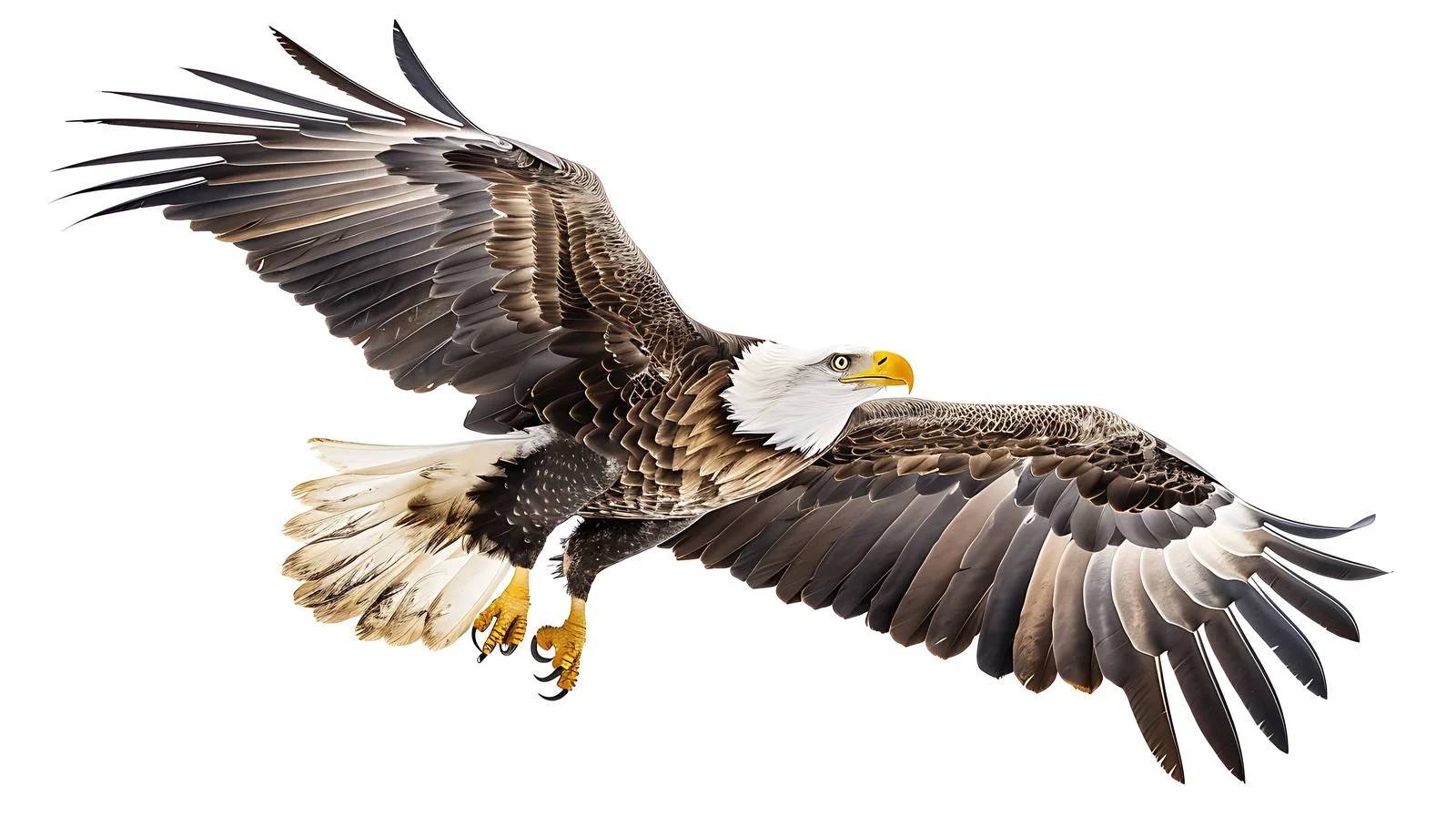 Majestic White-Tailed Eagle Soaring High — free download from Dotvec