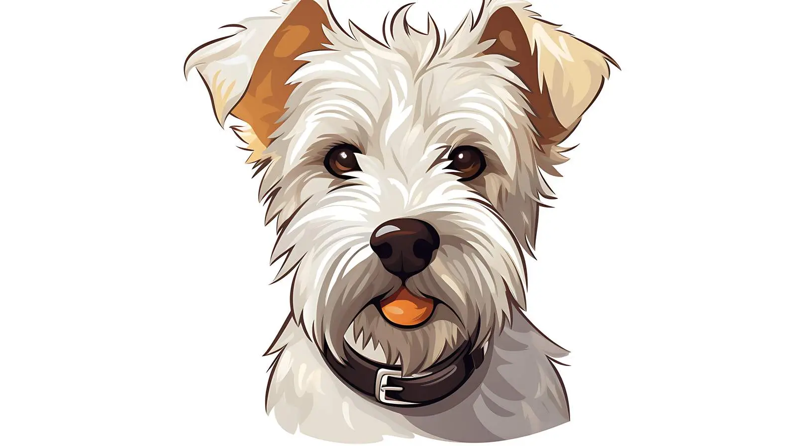 White Terrier Logo Design Dog — free download from Dotvec