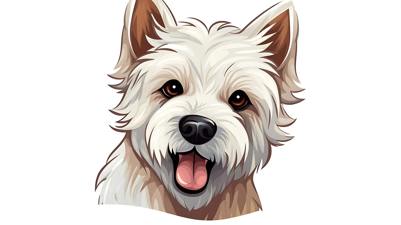 White Terrier Logo Design Dog — free download from Dotvec