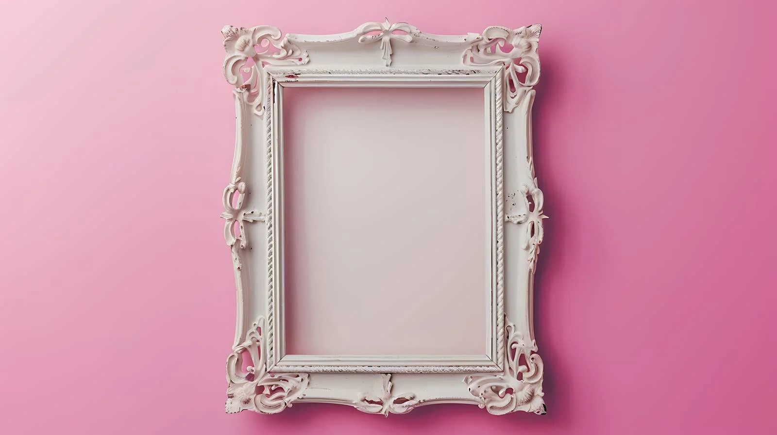 Vintage Pink Frame on White Background — free download from Dotvec