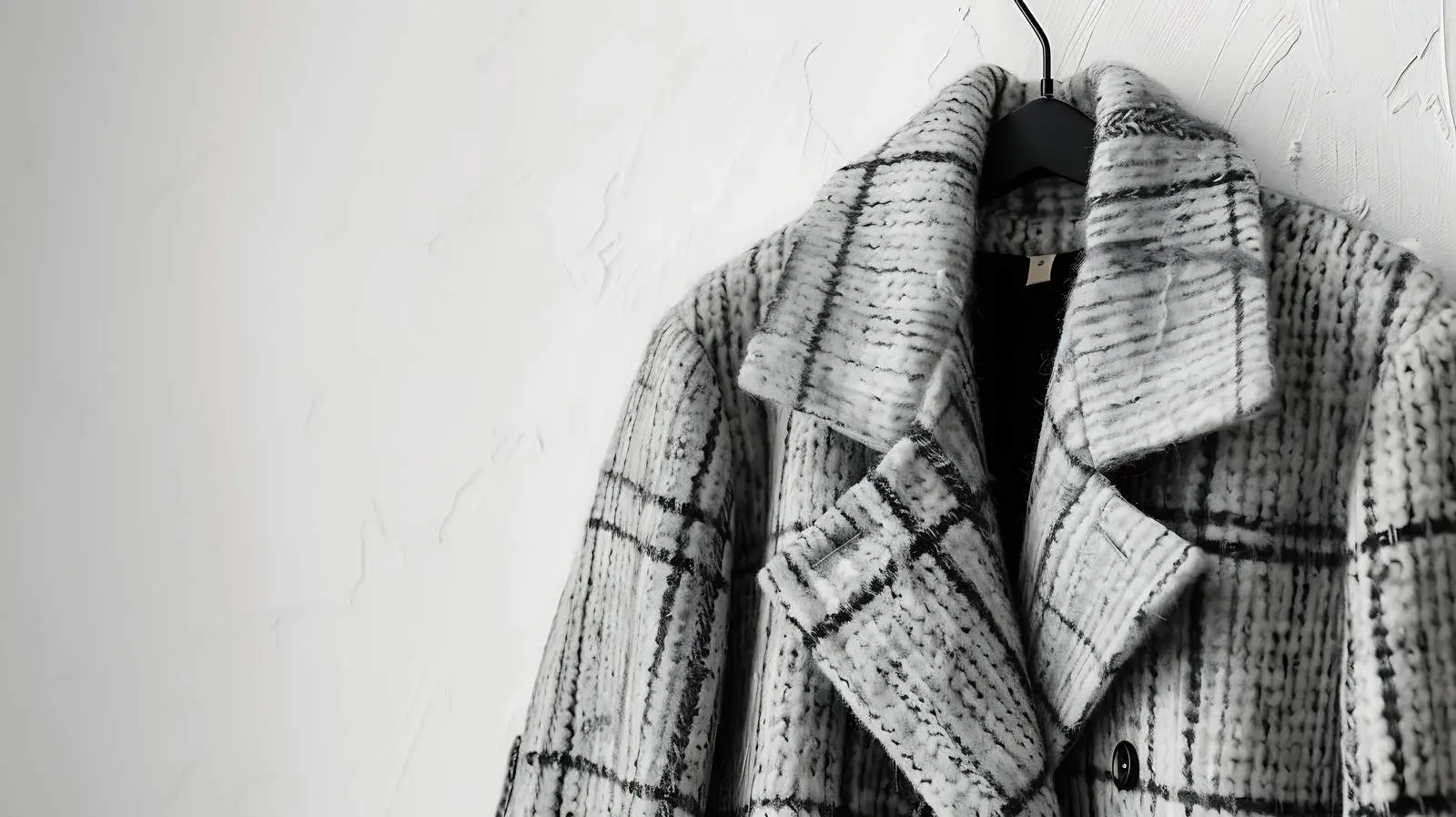 Warm Woolen Autumn Jacket on Hanger — free download from Dotvec