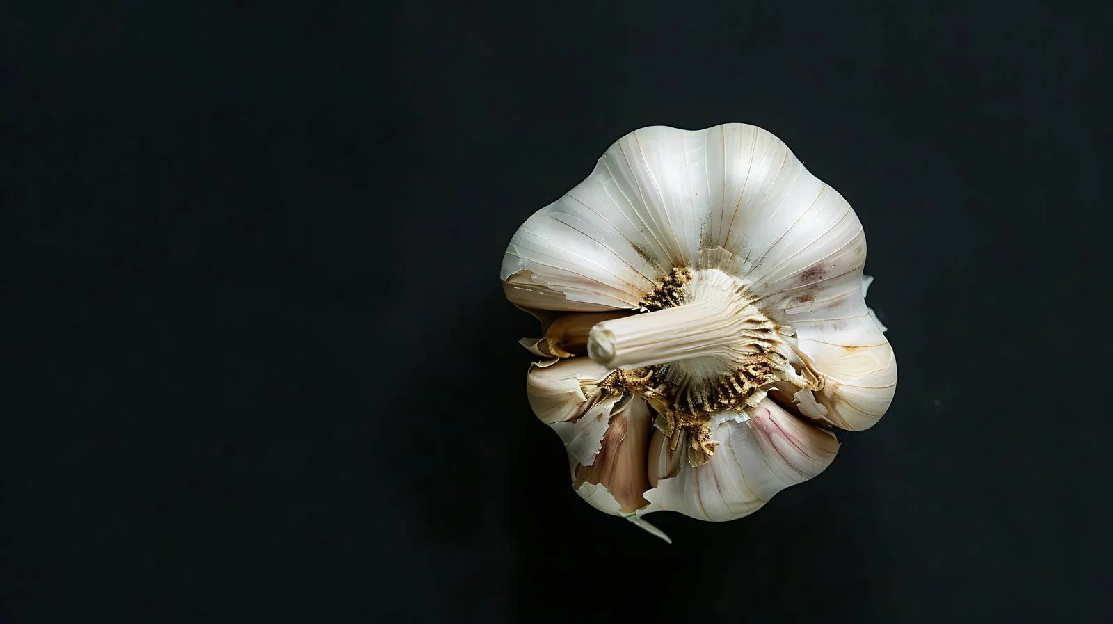 Minimalist Garlic on Black — free download from Dotvec