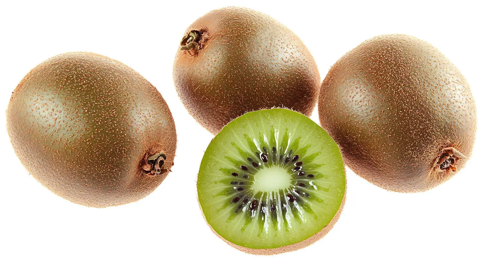 Whole Kiwi Fruits on White Background — free download from Dotvec