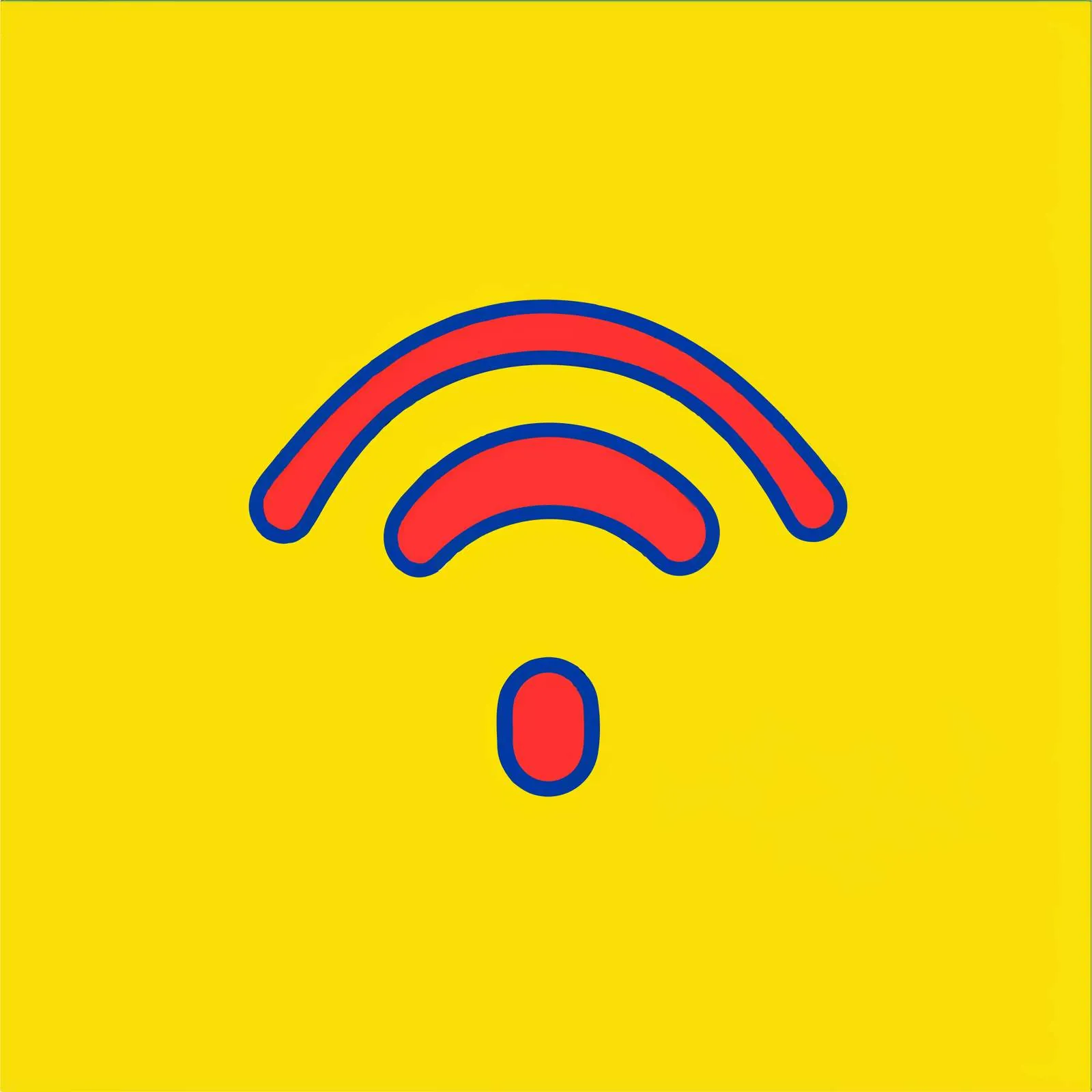 Wi-Fi Icon Vector on Colorful Background — free download from Dotvec