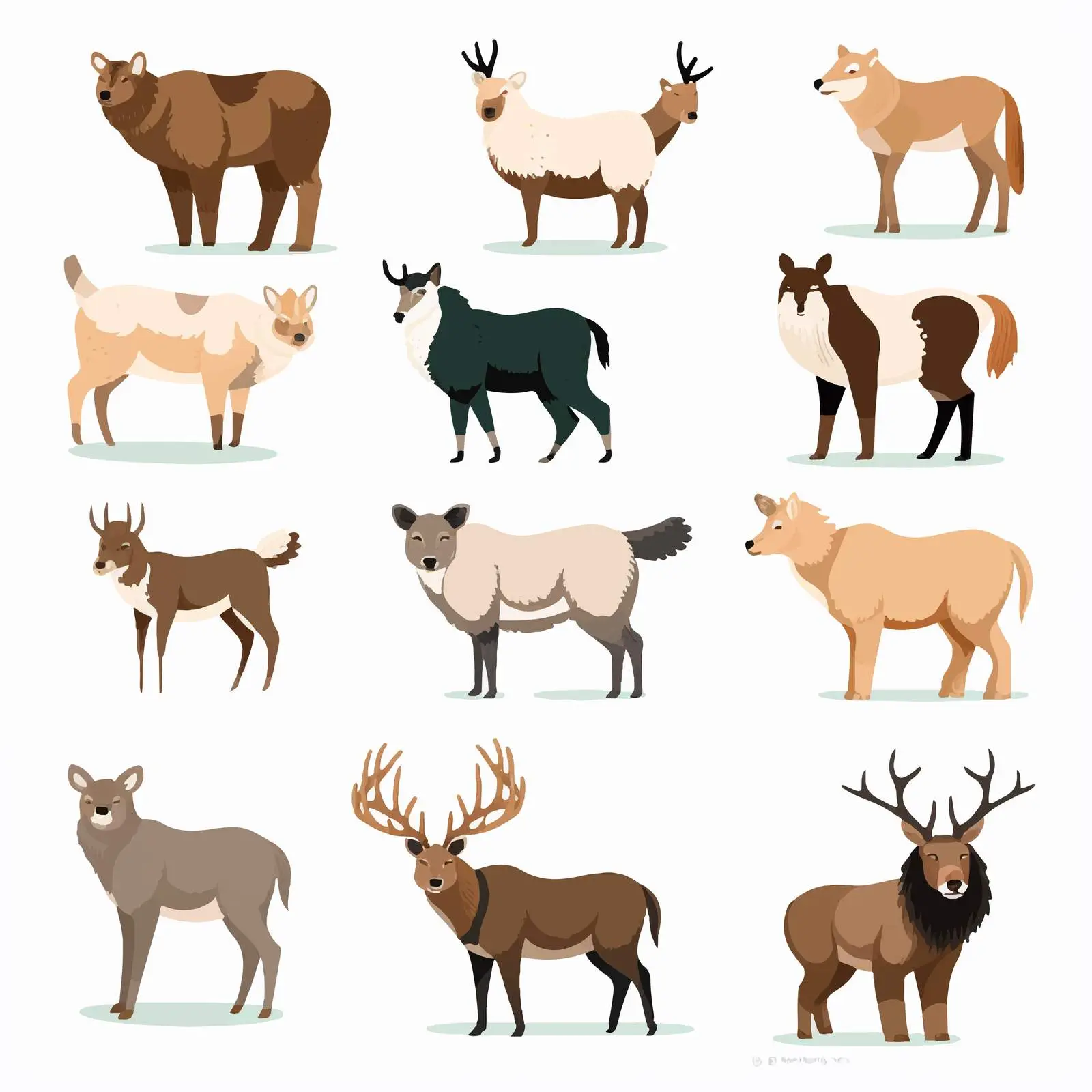 Eurasian Wildlife Vector Set — free download from Dotvec