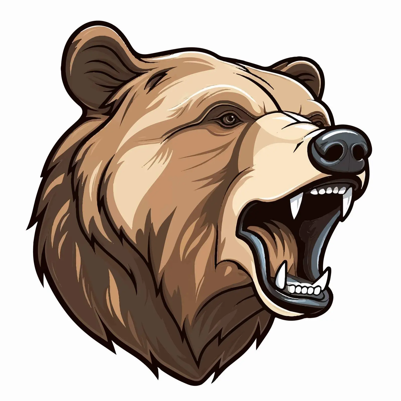Cartoon Kodiak Bear Vector Illustration — free download from Dotvec