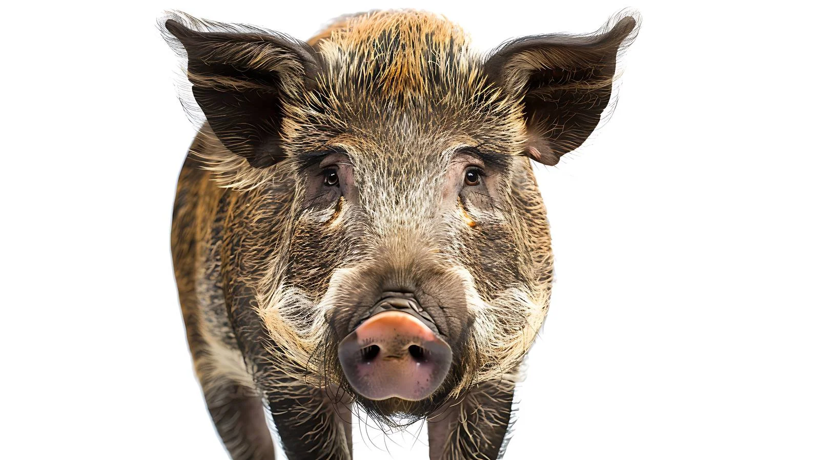 Detailed Close-Up of Isolated Wild Boar — free download from Dotvec