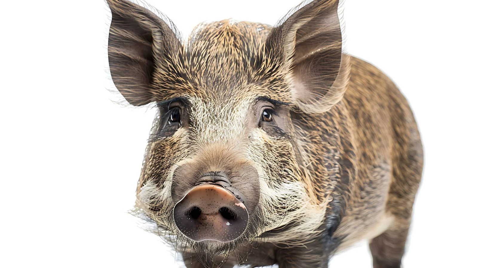 Majestic Wild Boar Portrait Isolated White — free download from Dotvec