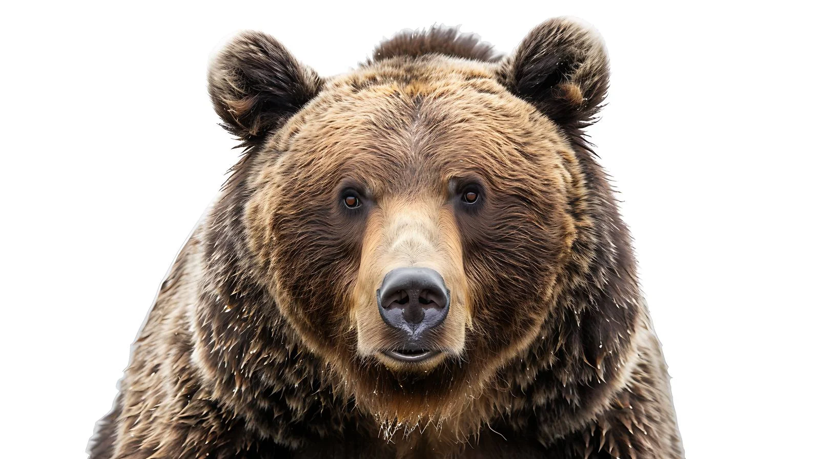 Majestic Ursus arctos Bear Close-up Portrait — free download from Dotvec