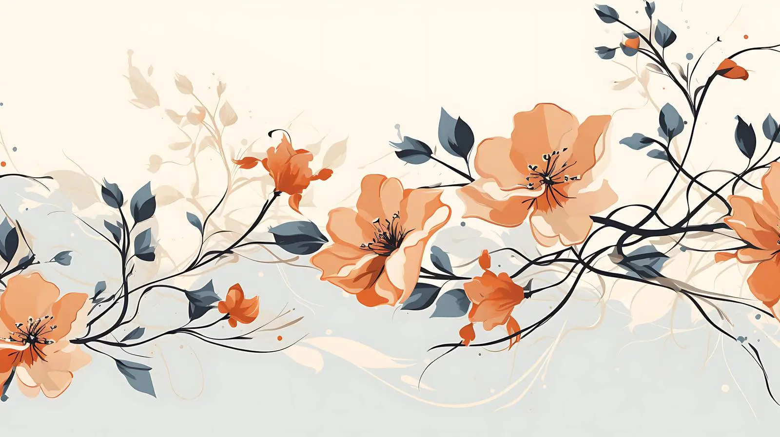 Ink Drawing of Wild Roses — free download from Dotvec