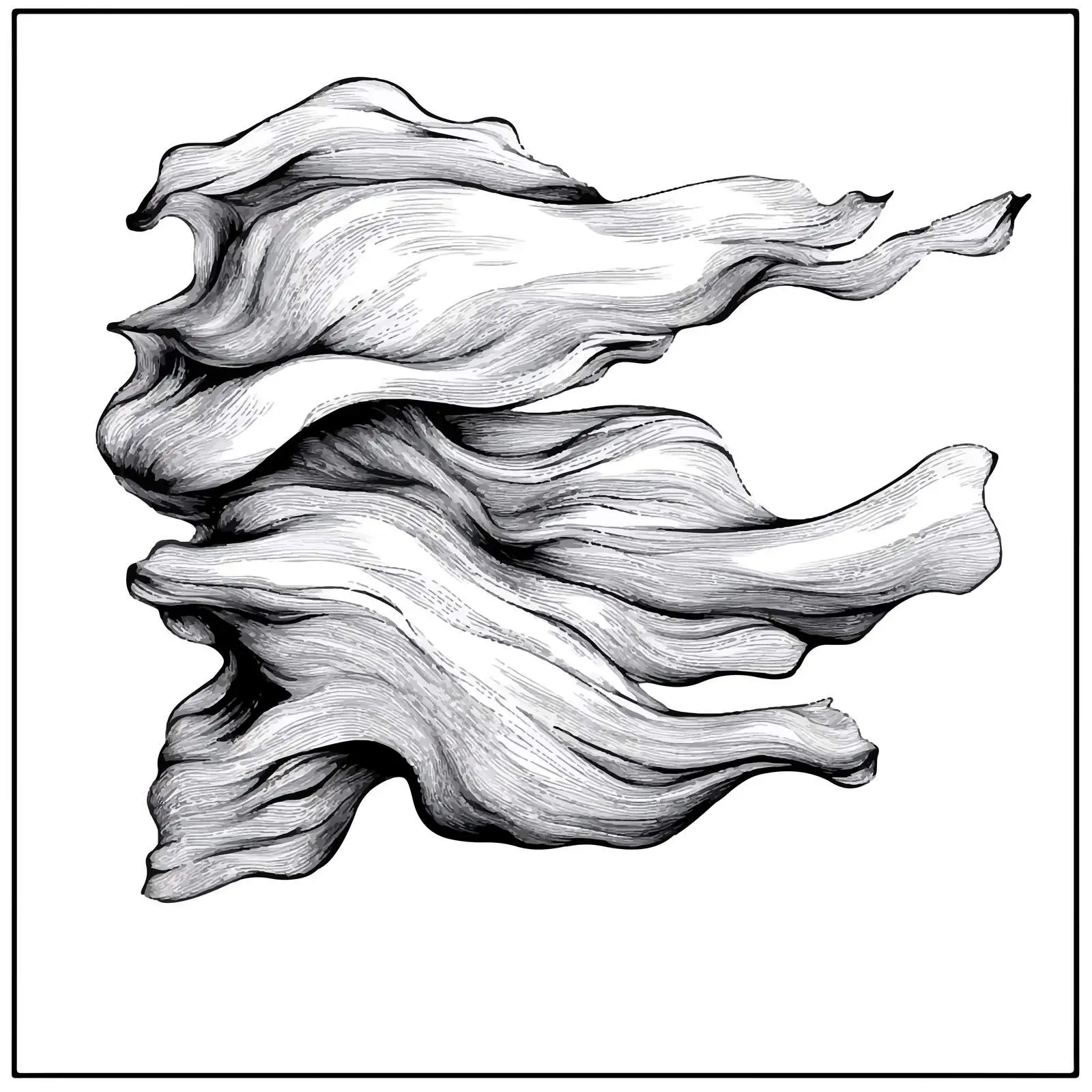 Wind and Cloth Cartoon Vector Illustration — free download from Dotvec