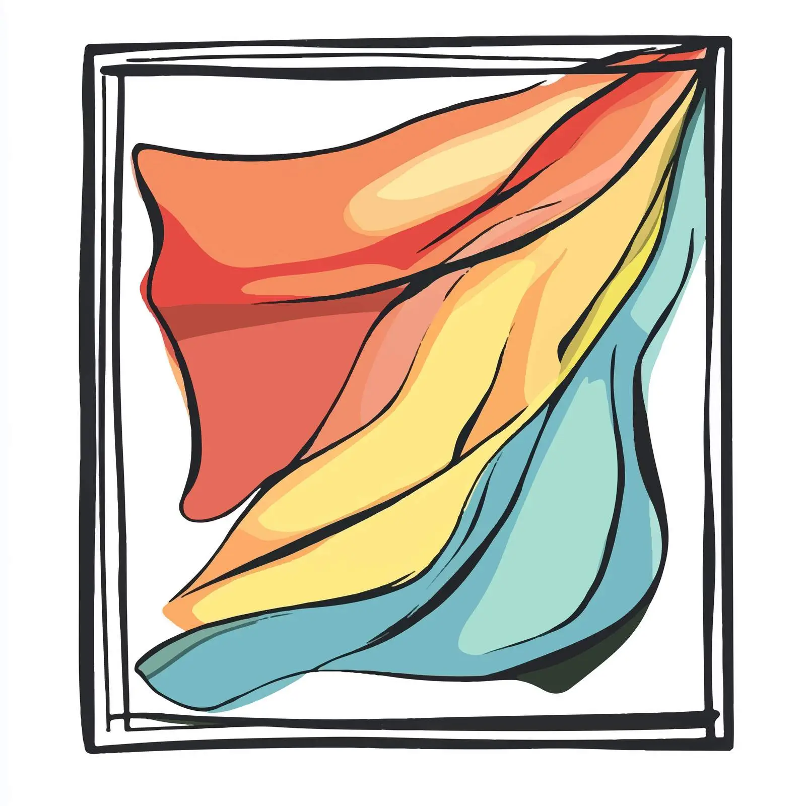 Cartoon Wind and Cloth Illustration Vector — free download from Dotvec