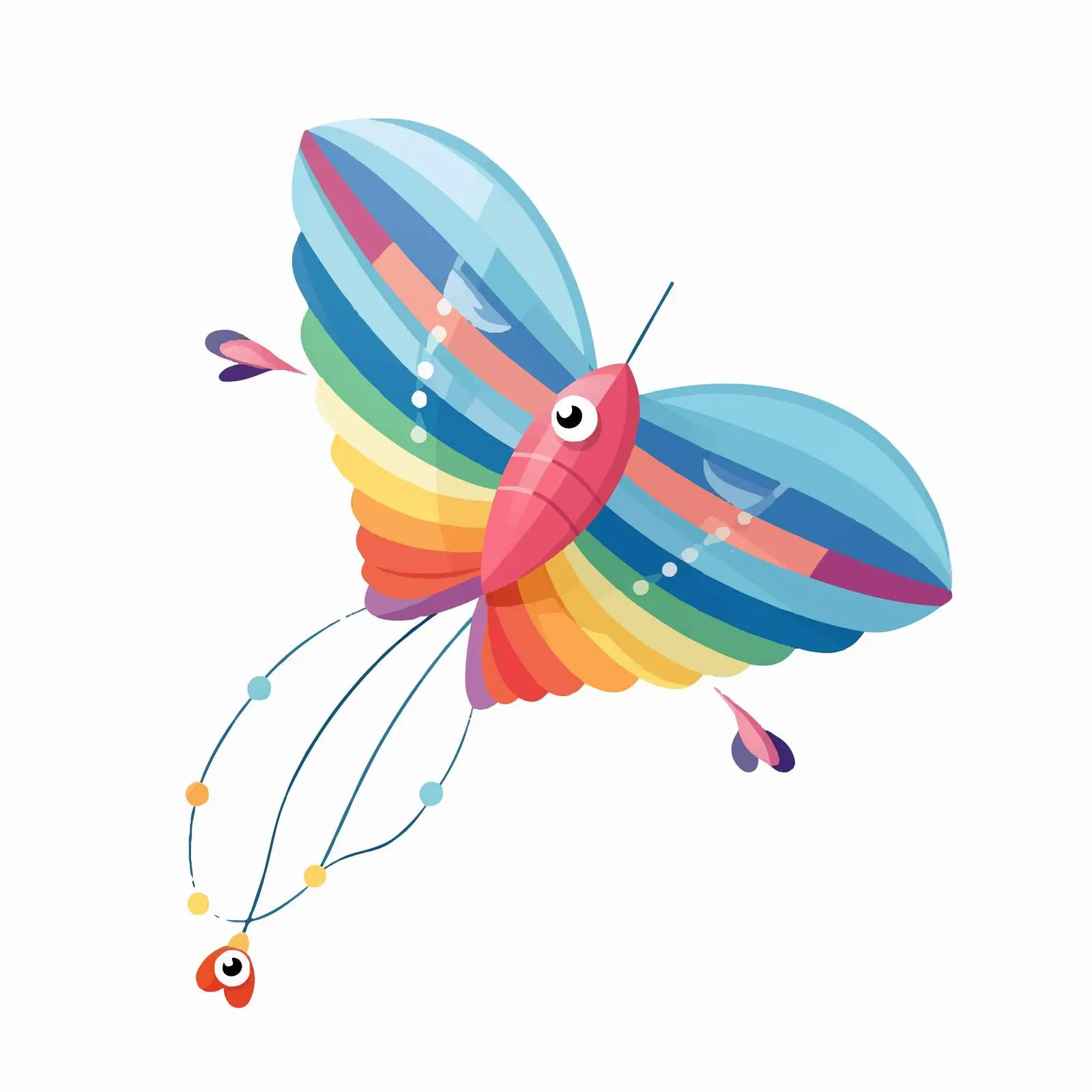 Colorful Kite Flying in the Sky — free download from Dotvec