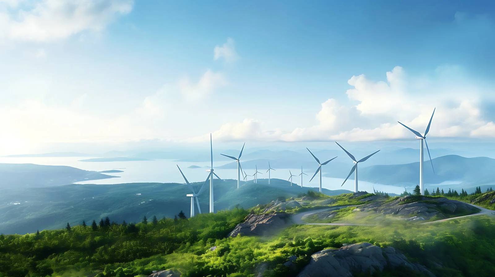 Renewable Energy Site on Kibby Mountain Summit — free download from Dotvec