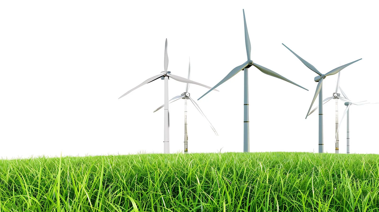 Wind Turbines in Green Field — free download from Dotvec