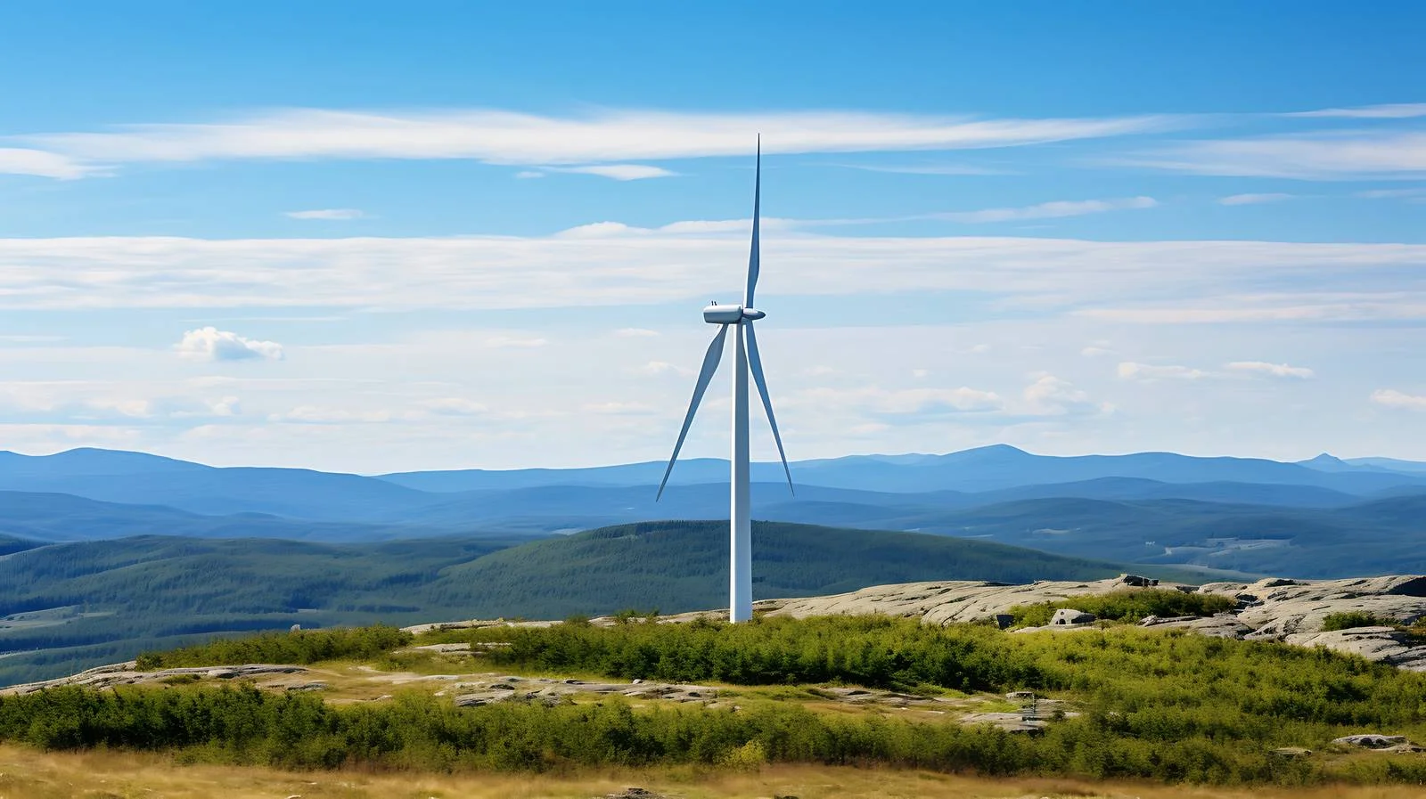 Elevated Wind Turbine Array in Kibby Mountain — free download from Dotvec