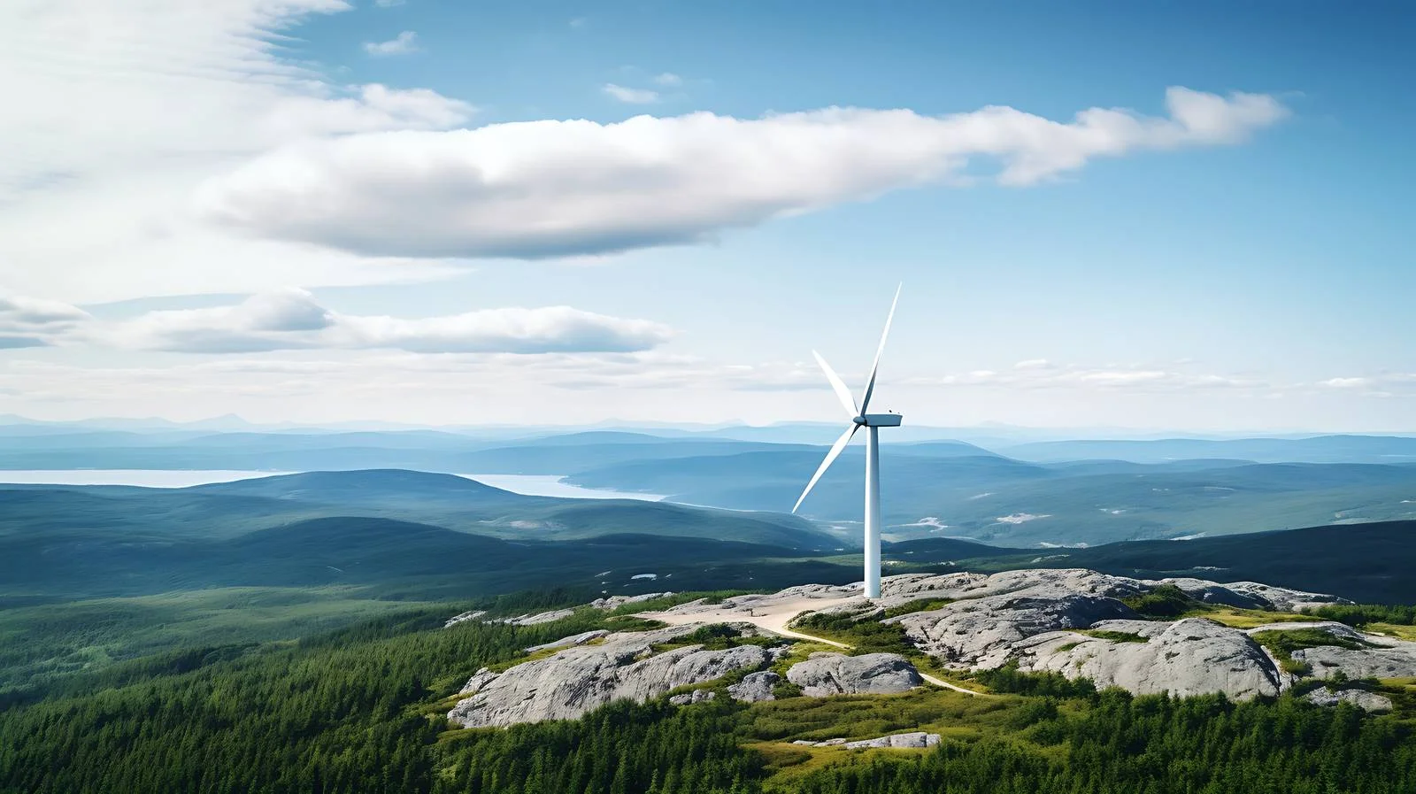 Sustainable Energy: Turbines atop Kibby Mountain — free download from Dotvec