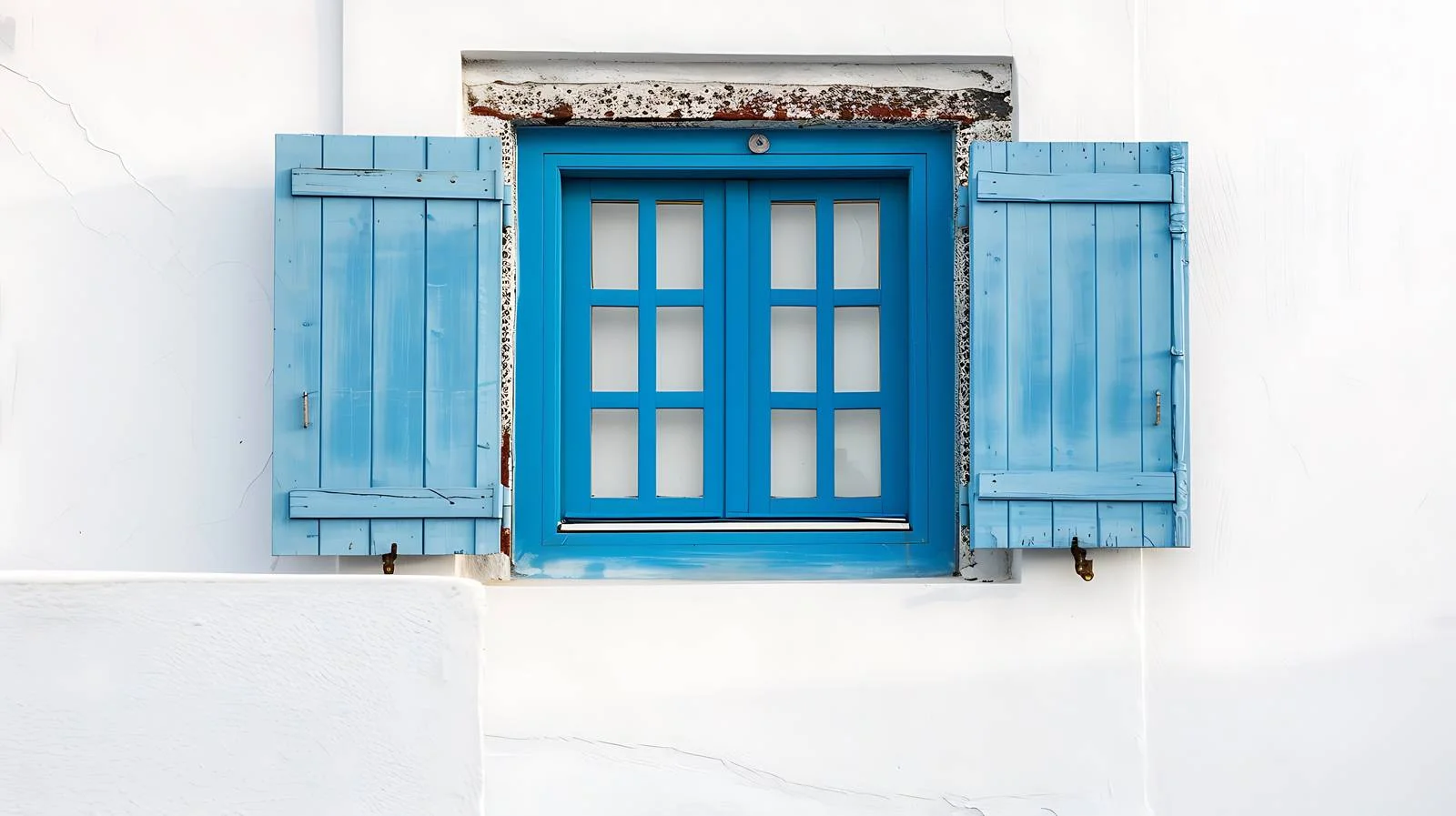 Santorini House Window — free download from Dotvec