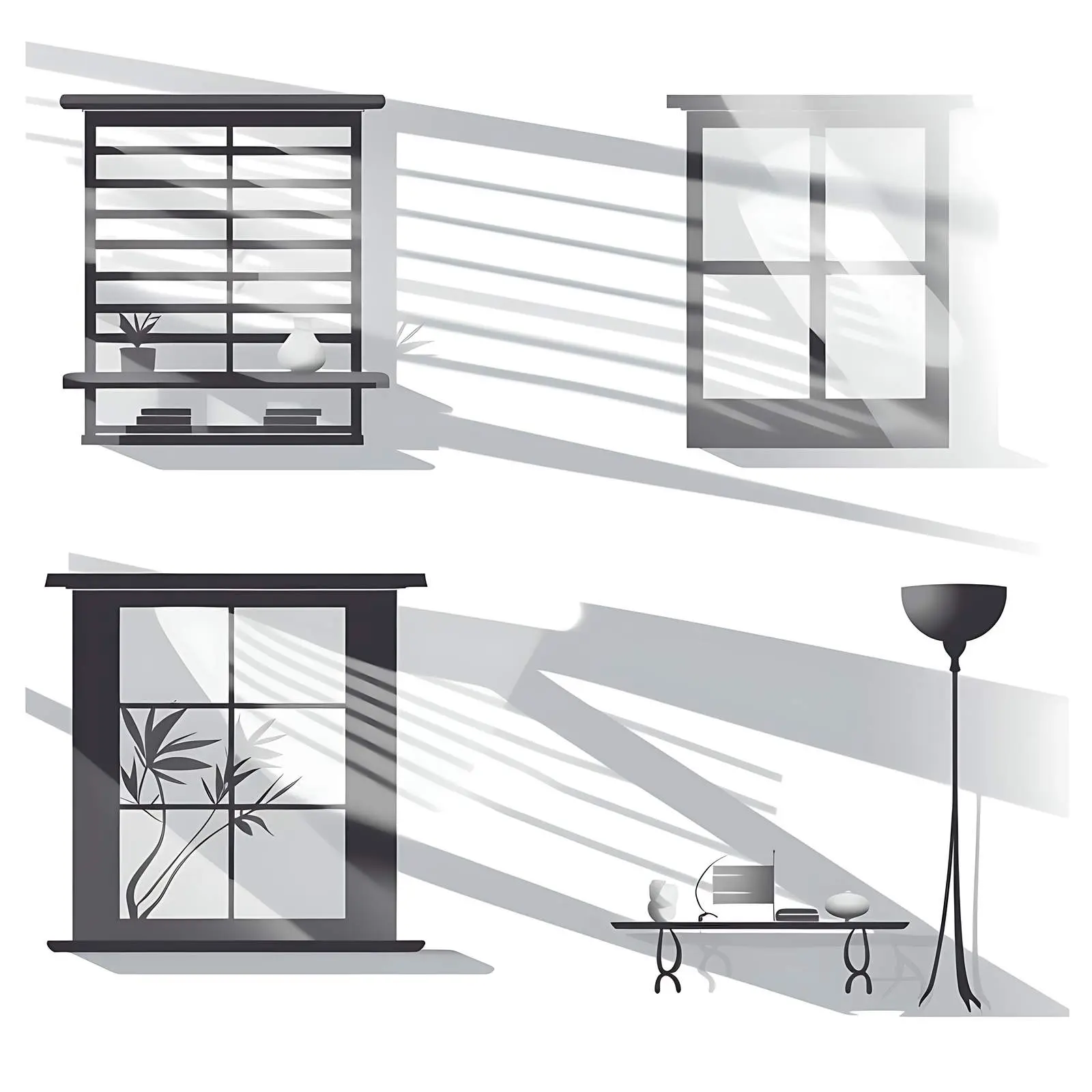 Window Shadows Photo Overlay for Backdrop Presentation — free download from Dotvec