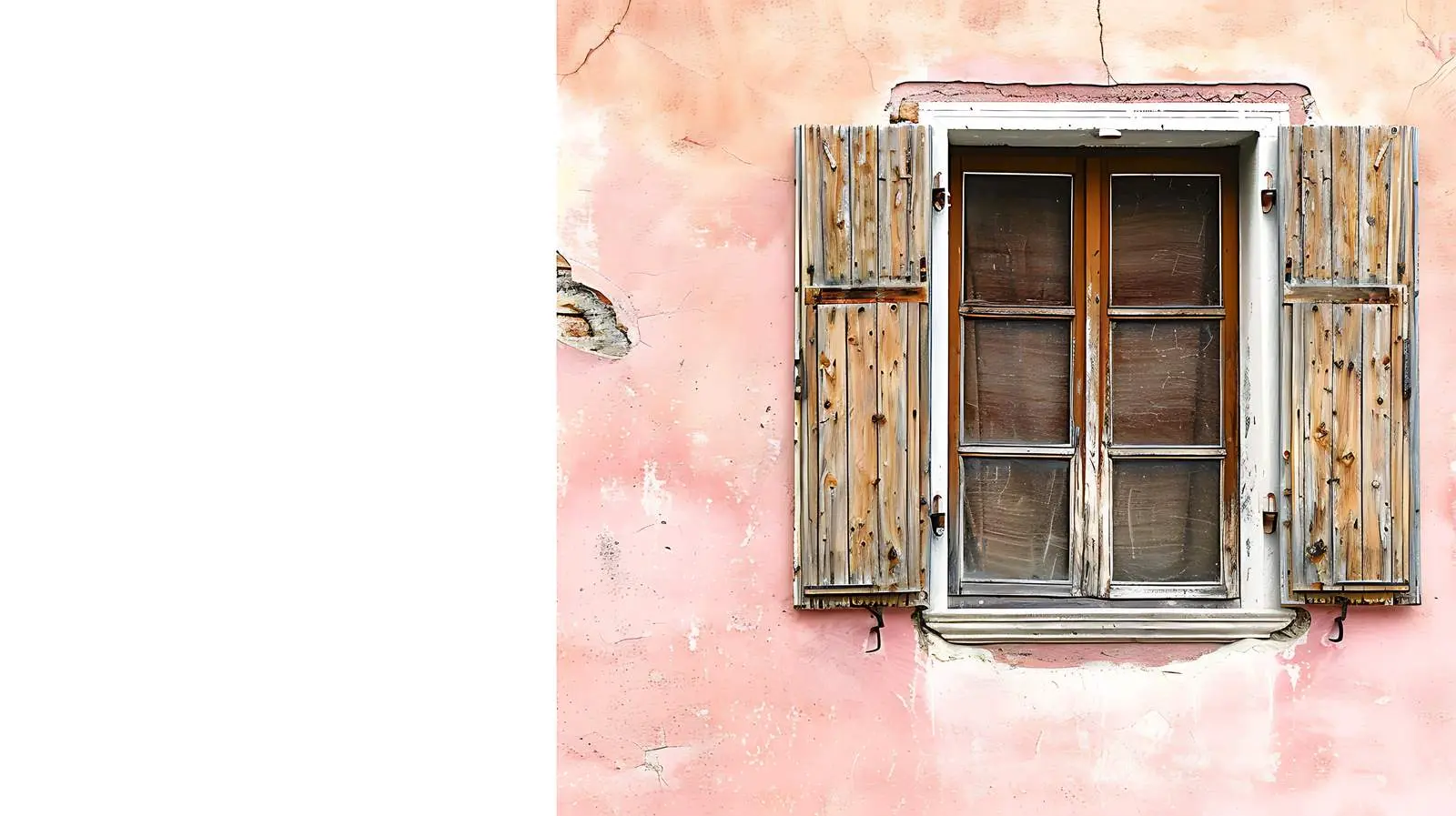 Traditional Window with Wooden Shutters – free inviting space image from Dotvec
