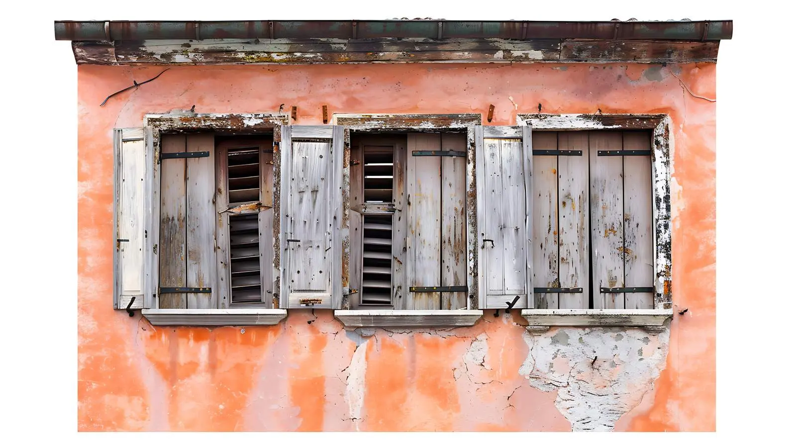 Traditional Window with Wooden Shutters — free download from Dotvec
