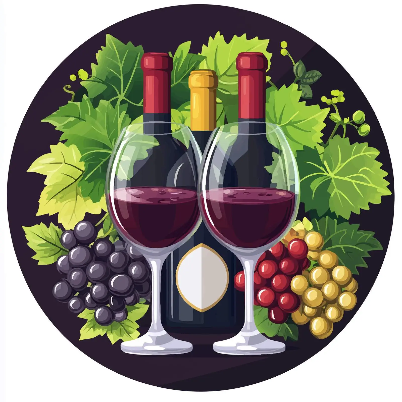 Celebratory Wine Day Design with Centered Composition – free corks image from Dotvec