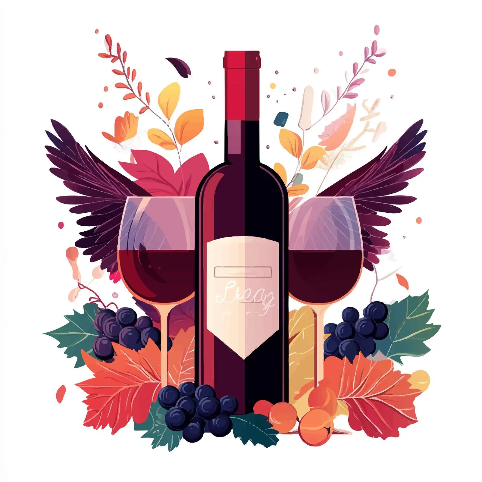 Elegant Wine Day Celebration Design Vector — free download from Dotvec