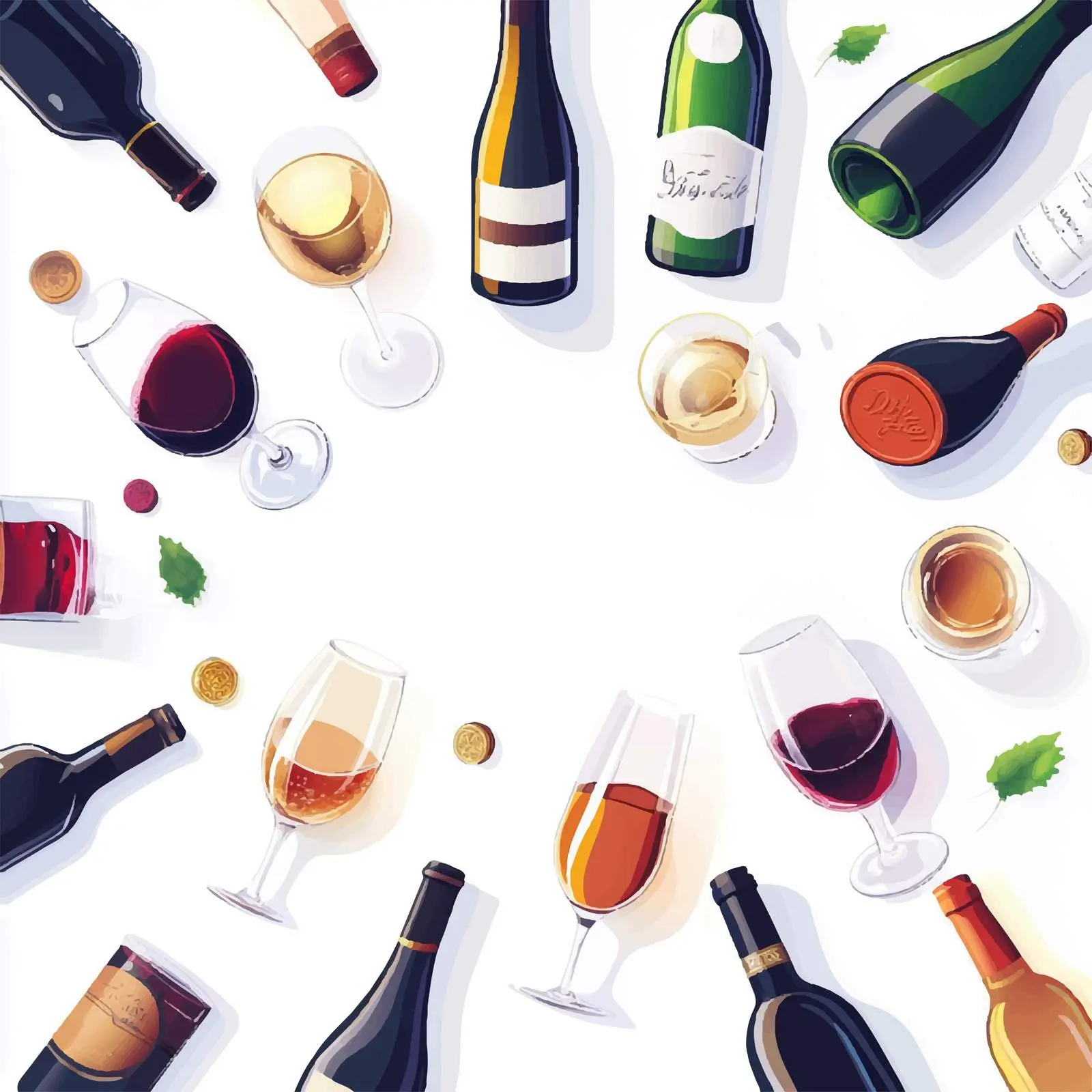 Wine Day Celebration Vector Art — free download from Dotvec