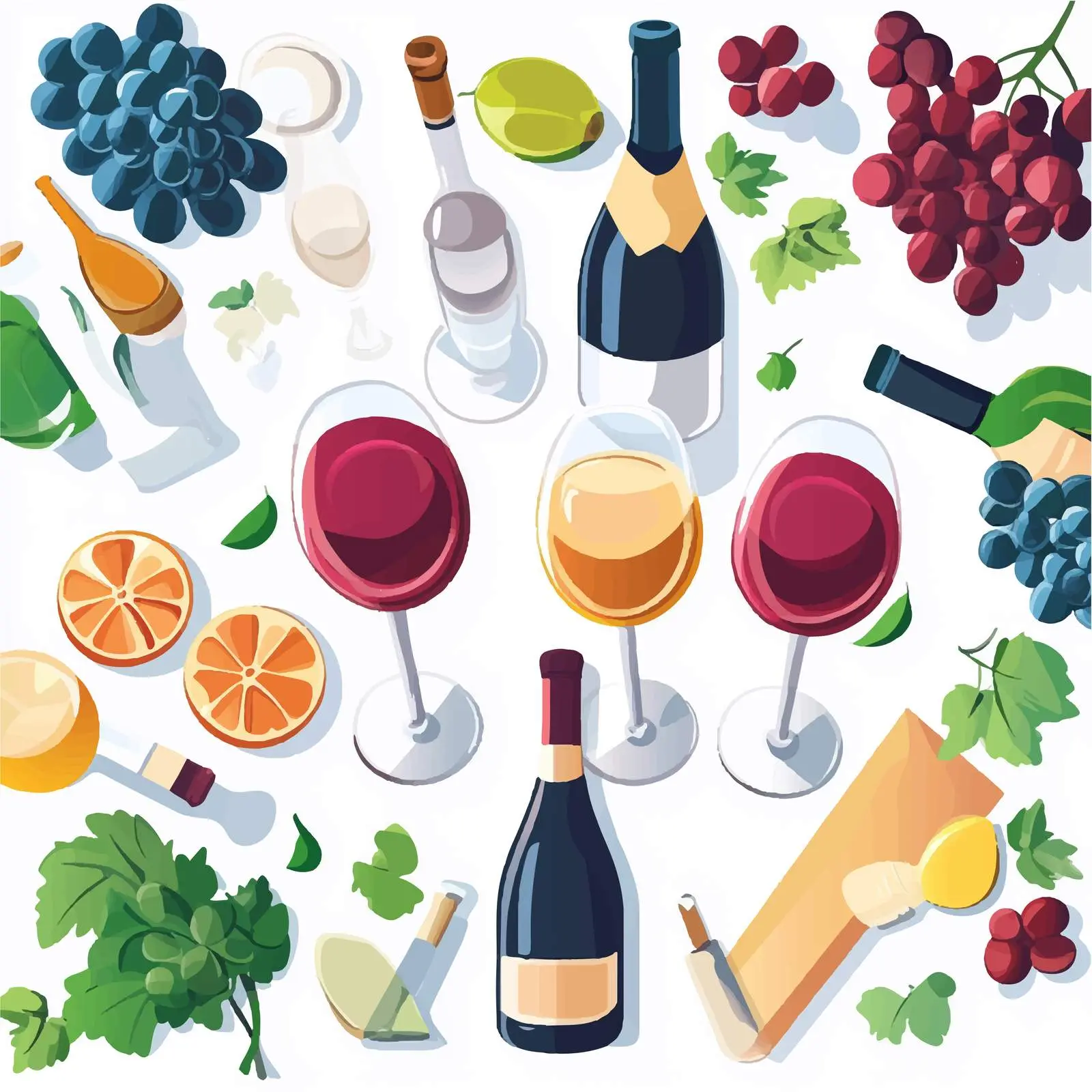Wine Day Celebration Event Vector Composition — free download from Dotvec