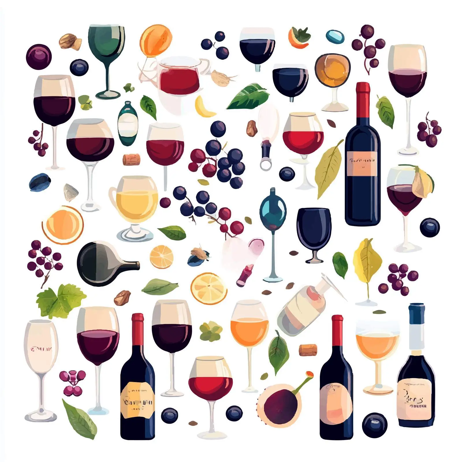 Wine Day Celebration Centered Composition — free download from Dotvec