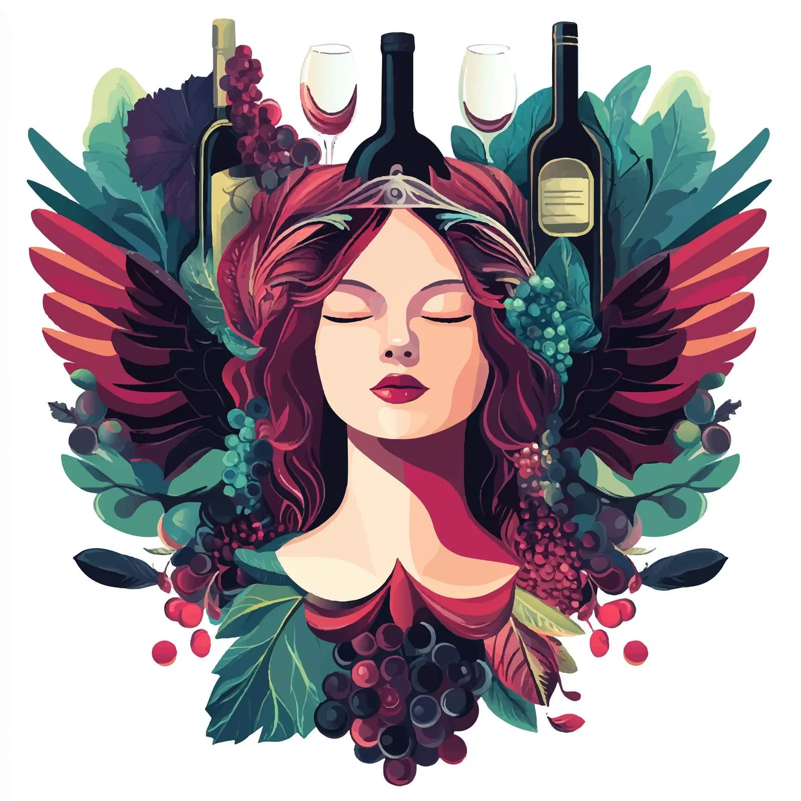 Wine Day Party Wide Angle View — free download from Dotvec