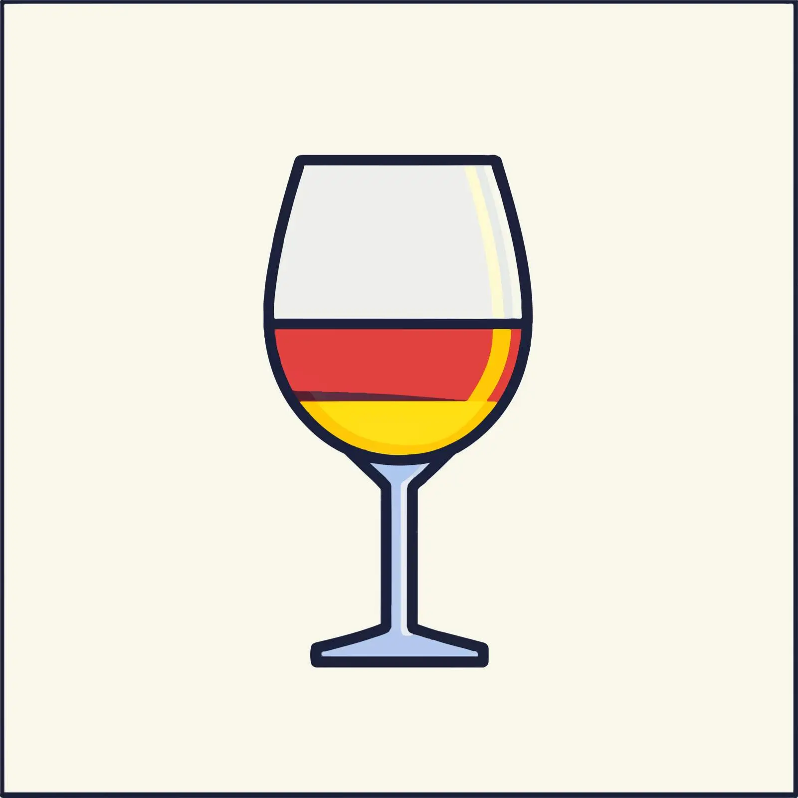 Thin Line Wine Icon Vector Illustration — free download from Dotvec