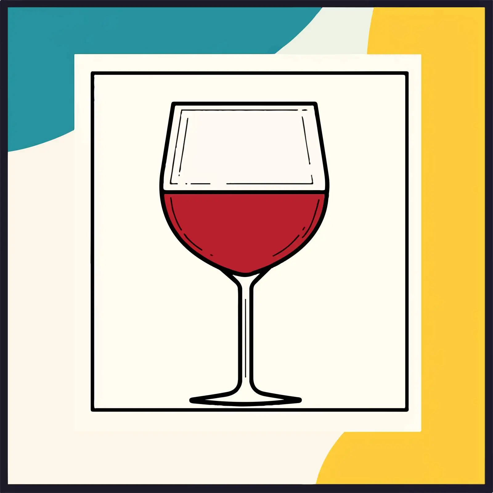 Thin Line Wine Icon Vector Illustration — free download from Dotvec