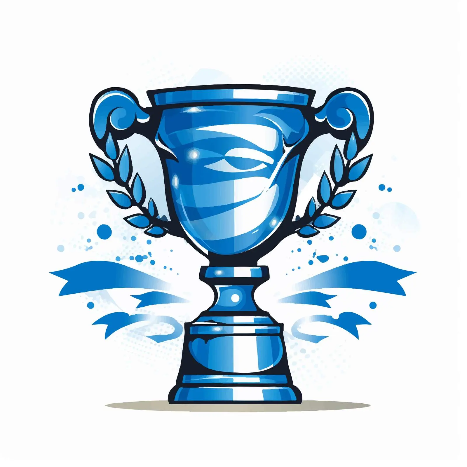 El Salvador National Flag Winner Cup Silhouette — free download from Dotvec