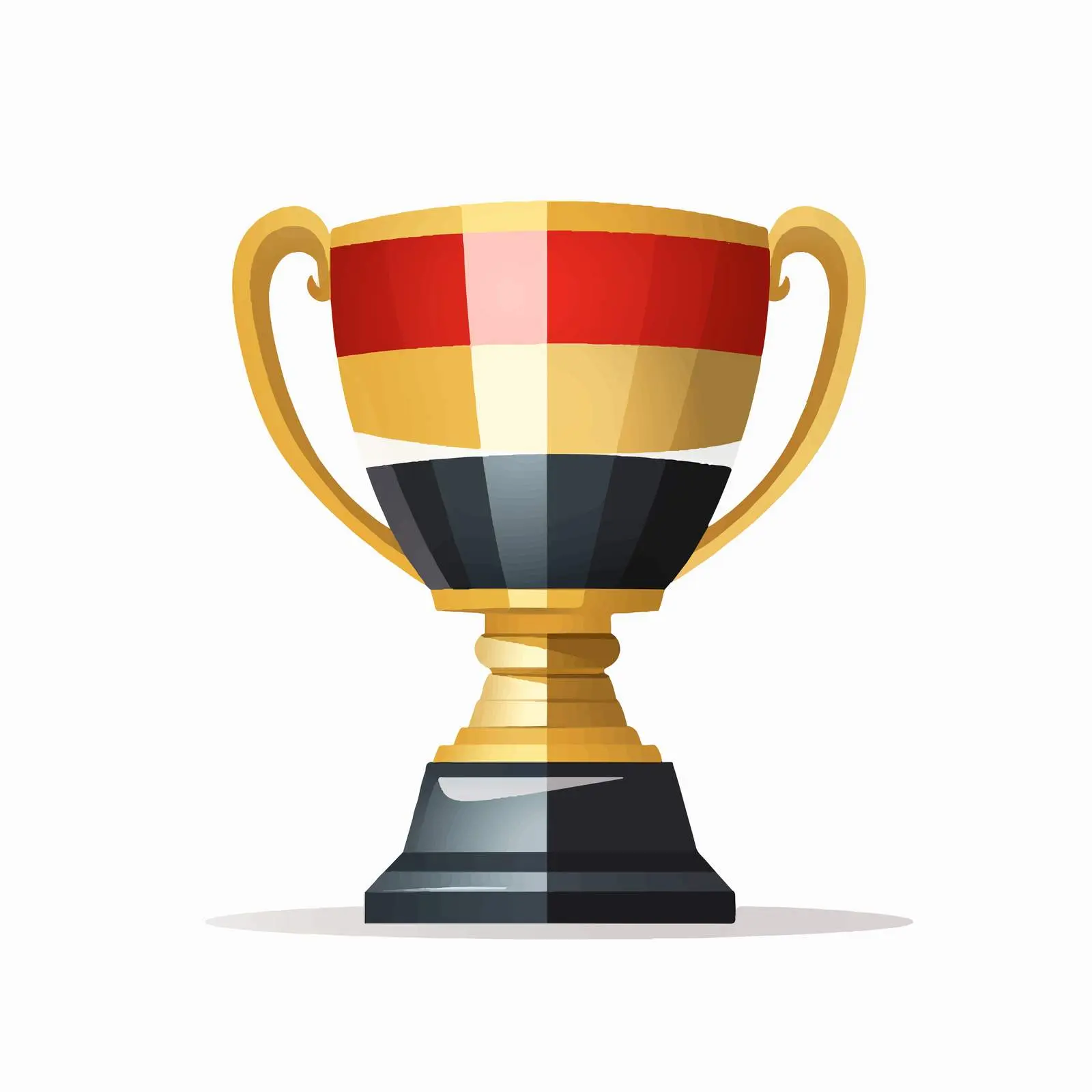 Iraq National Flag Winner Cup Silhouette Vector – free champion image from Dotvec