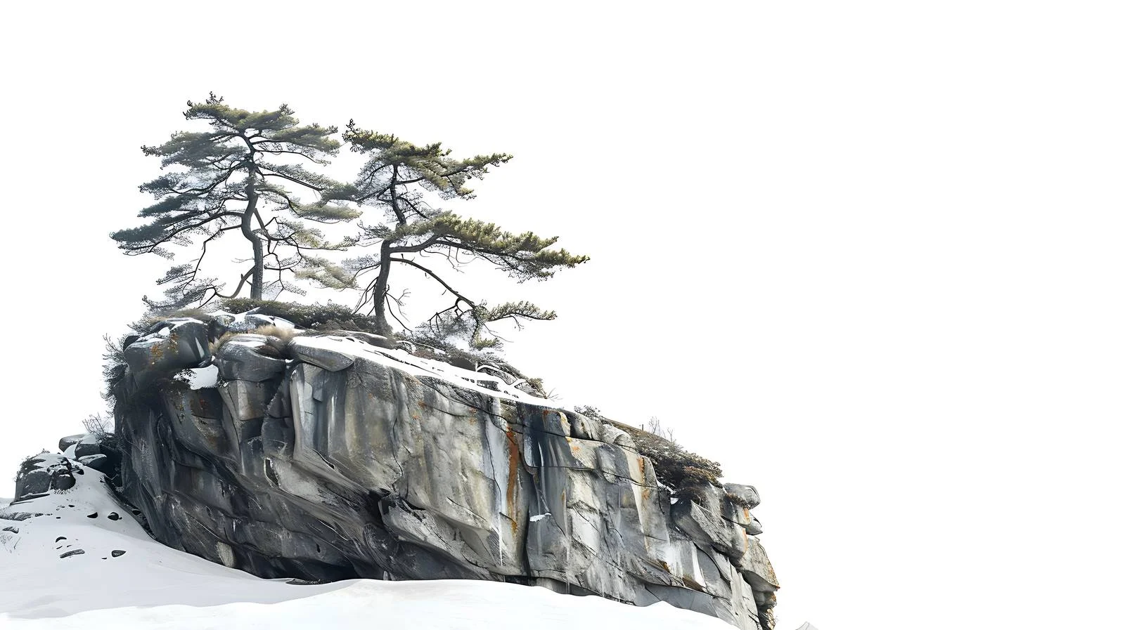 Winter Dabie Mountain Scene in Huoshan — free download from Dotvec