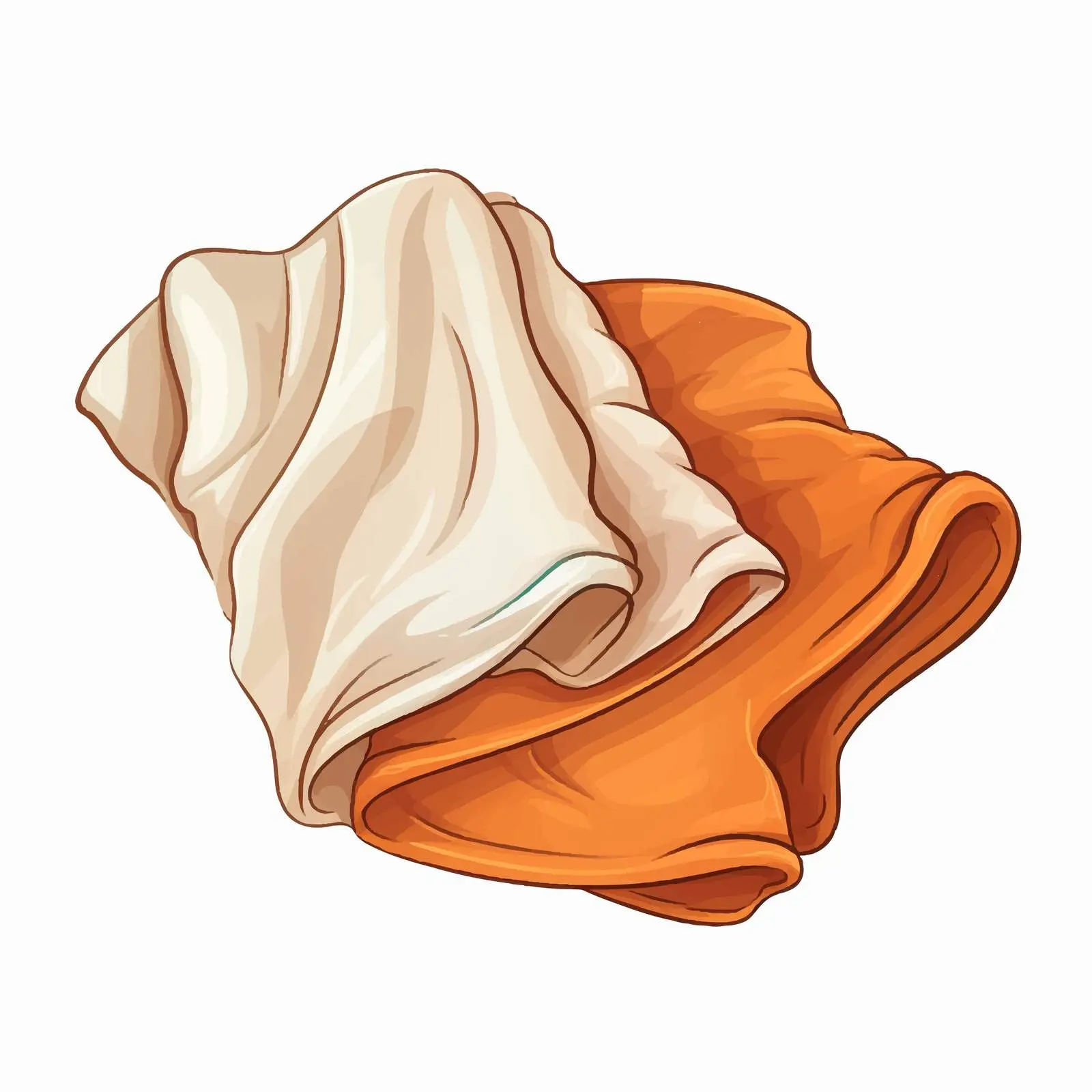 Vector Illustration of Wiping Cloth on White Background — free download from Dotvec