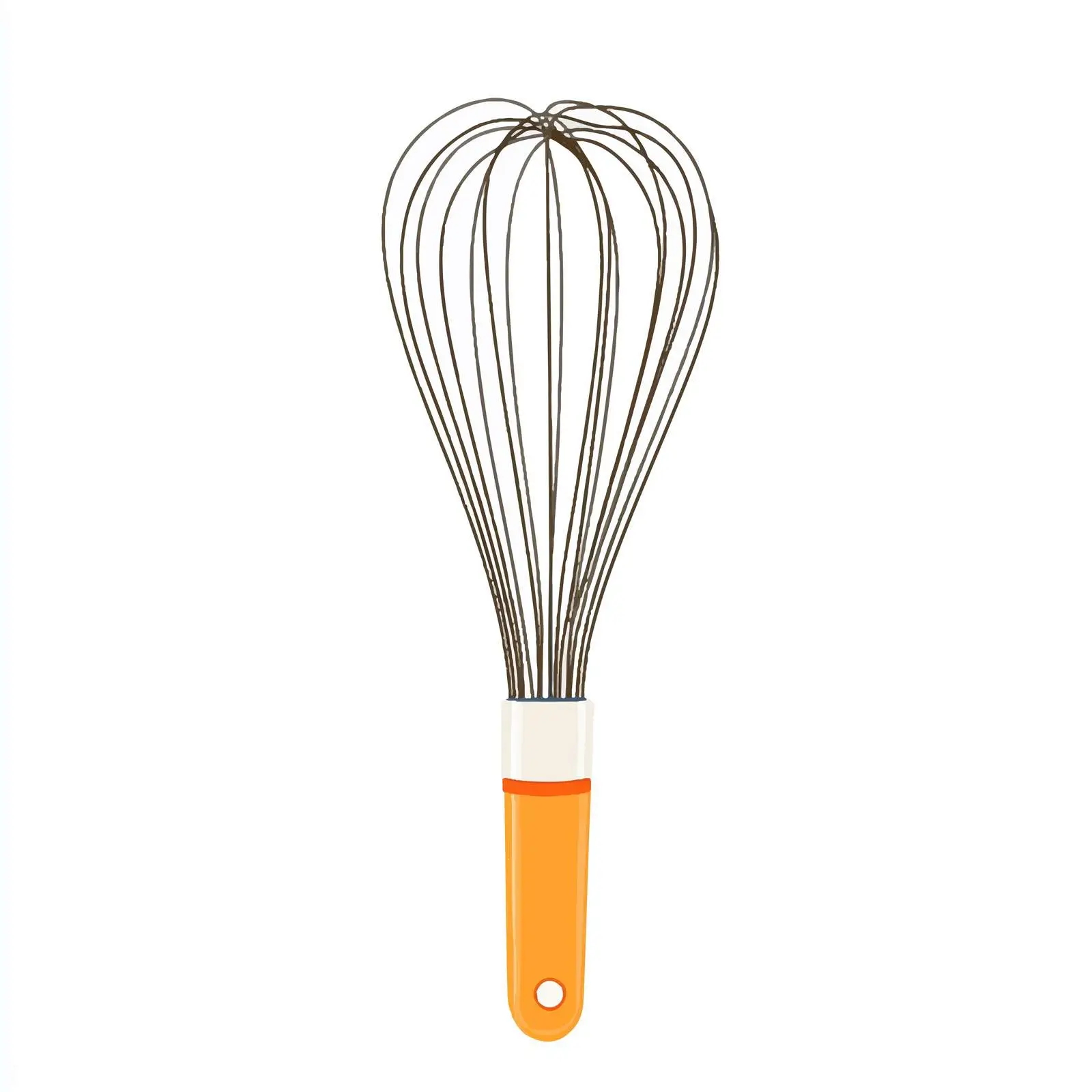 Flat Vector Illustration of Wire Whisk — free download from Dotvec